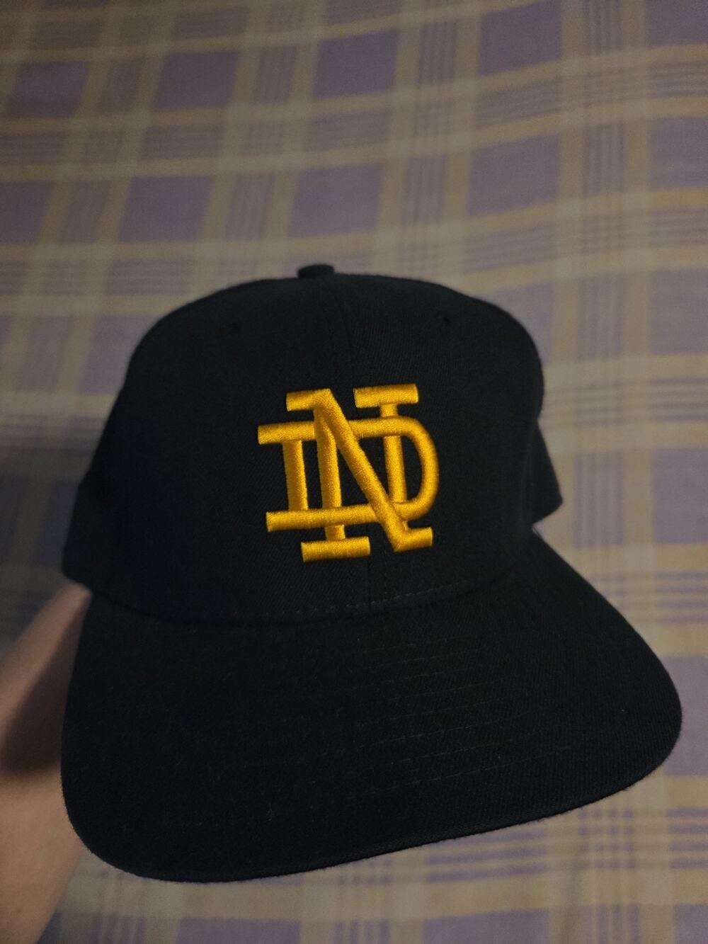 Vintage Notre Dame ND New Era Pro Model Hat Snapback Stadium Collection 80s 90s